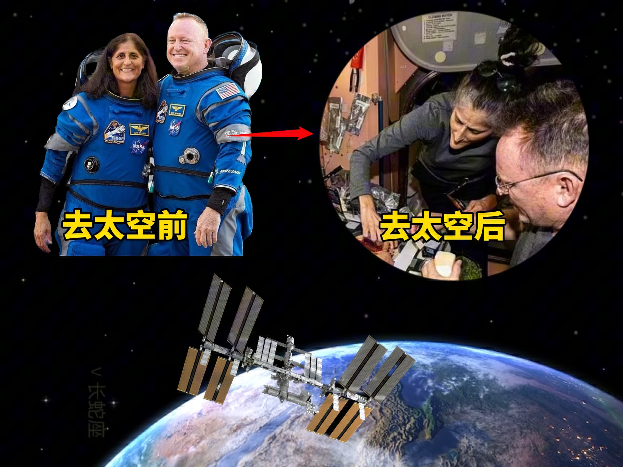 国际空间站生病宇航员及团队返回地球