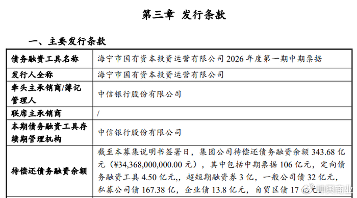 吉利汽车：已发行本金总额为20亿元的中期票据